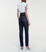 Thumbnail for your product : Philosophy di Lorenzo Serafini High-rise belted tapered jeans
