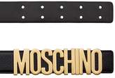 Thumbnail for your product : Moschino Leather Logo Belt
