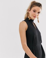 Thumbnail for your product : Closet London Closet high neck pleated jumpsuit