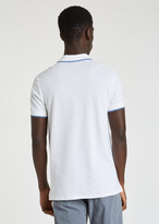 Thumbnail for your product : Paul Smith Slim-Fit White Zebra Logo Cotton Polo Shirt With Contrast Tipping