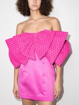 Thumbnail for your product : Rotate by Birger Christensen Natalie bow-detail dress