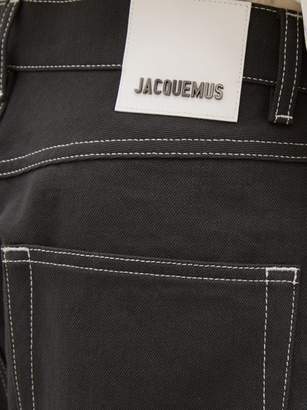 Jacquemus Le Meunier De Nimes Panelled Jeans - Mens - Grey