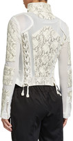 Thumbnail for your product : Blanc Noir Snake Leather Moto Jacket