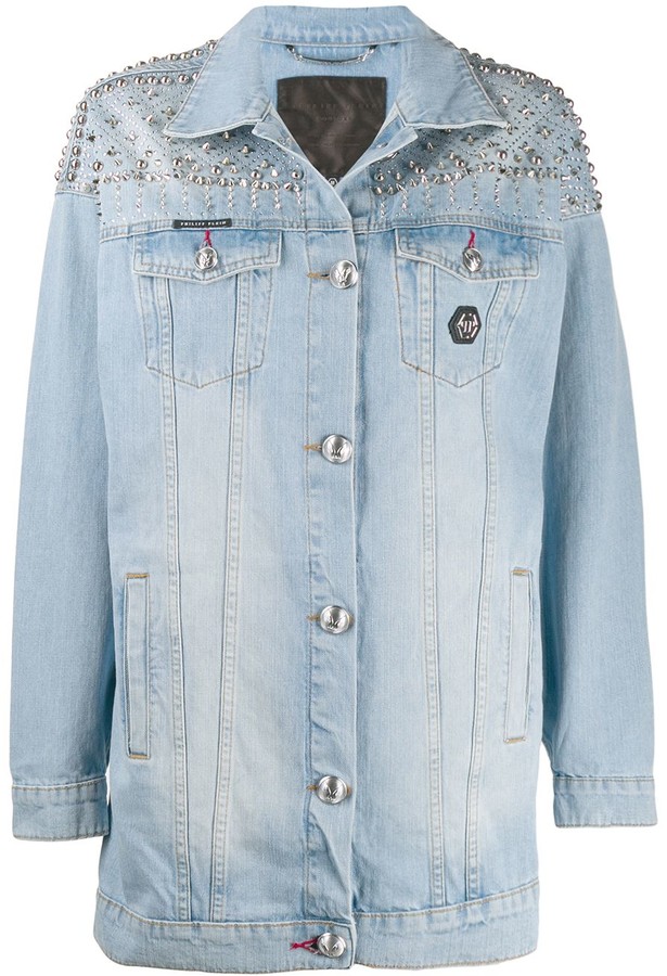 jaket jeans two tone