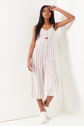 Ardene Recycled Fabric Striped Jumpsuit