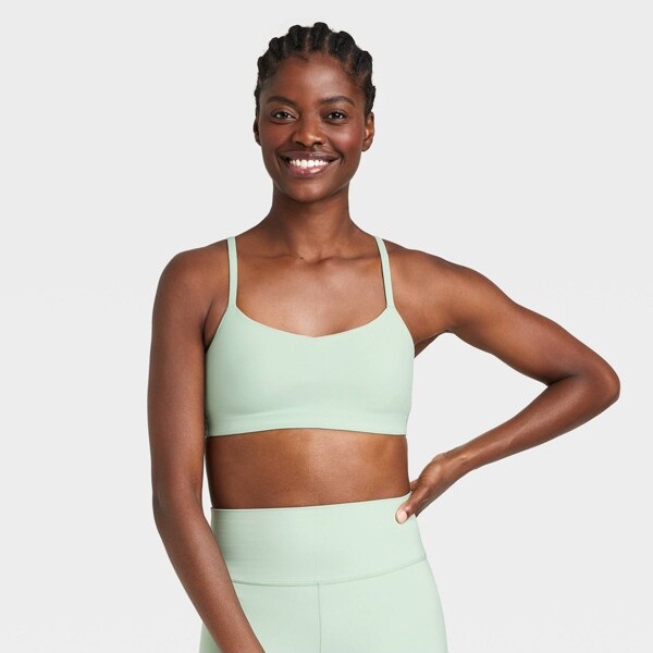 Women' Light Support Everyday Soft Strappy Sport Bra - All in Motion™ Fern  XL - ShopStyle