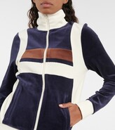 Thumbnail for your product : Tory Sport Velvet striped track jacket