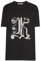 Christopher Kane T-shirt en coton imprimé Gothic K