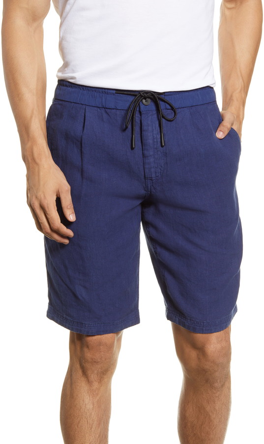 men's shorts with elastic waist and drawstring