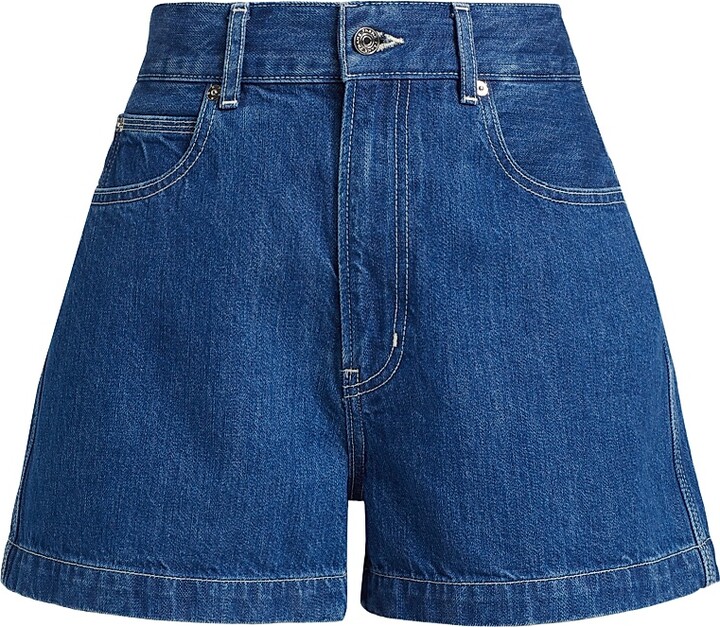 Frame Women's The Charm Denim Shorts - Graphic - Size 23