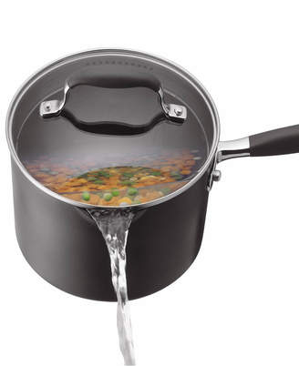 Anolon Advanced Hard-Anodized Nonstick 3-Qt. Straining Saucepan with Lid, Created for Macy's