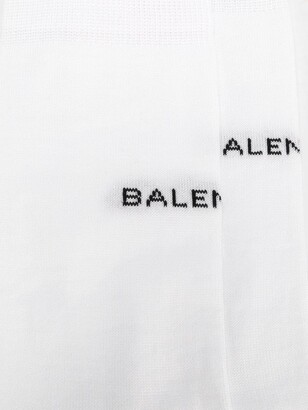 Balenciaga White logo socks