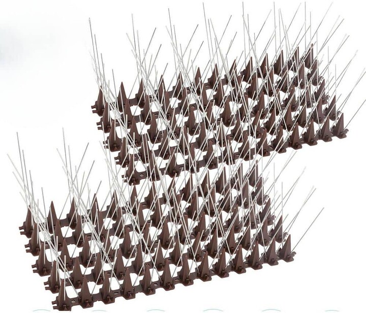 Phewnyzo 16-Pack Stainless Steel Anti-Bird Spikes for Outdoor Use