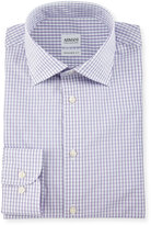 Thumbnail for your product : Armani Collezioni Modern Fit Box-Check Woven Dress Shirt, Purple