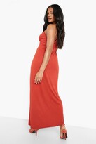 Thumbnail for your product : boohoo Petite V Neck Strappy Maxi Dress