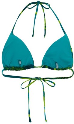 Versace Jungle-print Triangle Bikini Top - Green Print