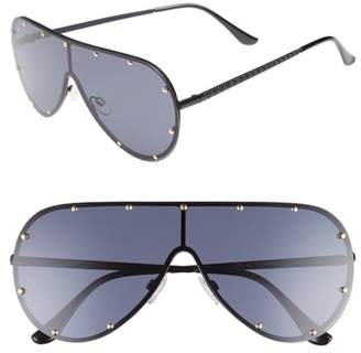 Leith 65mm Studded Shield Sunglasses