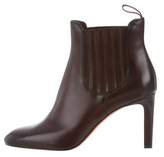Thumbnail for your product : Santoni Leather Round-Toe Ankle Boots w/ Tags