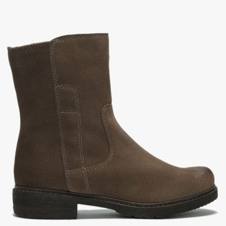 Manas Design Brown Suede Ankle Boots