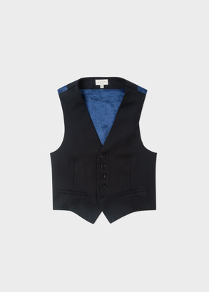 Paul Smith 8-16 Years Navy 'A Suit To Smile In' Wool Waistcoat