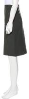 Thumbnail for your product : Alberta Ferretti Wool Knee-Length Skirt
