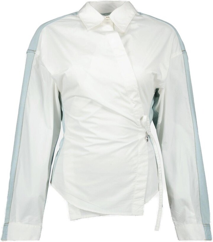 Diesel C-Delphi-Den Panelled Wrap Shirt
