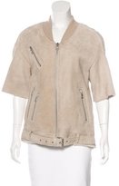 Thumbnail for your product : AllSaints Shearling Short Sleeve Jacket