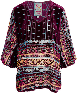 plus size green velvet top