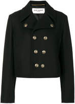 Thumbnail for your product : Saint Laurent short peacoat jacket