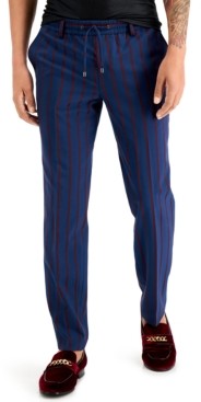 striped drawstring pants mens