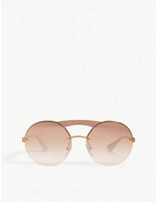 Prada Pr65Ts round-frame sunglasses - ShopStyle