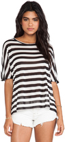 Thumbnail for your product : Enza Costa Stripe Dolman Top