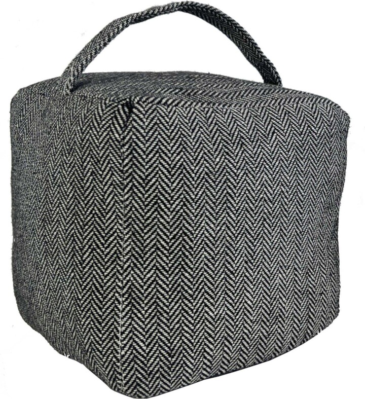 Oypla Herringbone Fabric Weighted Door Stop with Handle ShopStyle Decor