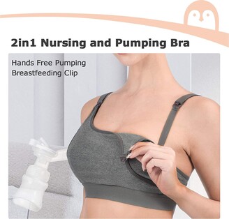 Pumping Bra Hands Free, Adjustable Breast Pump Bra And Nursing Bra