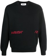 Thumbnail for your product : Ambush Embroidered-Logo Long-Sleeve Sweatshirt