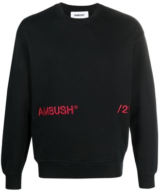 Ambush Embroidered-Logo Long-Sleeve Sweatshirt