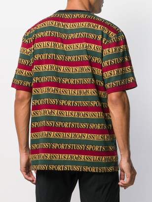 Stussy all-over lgoo T-shirt