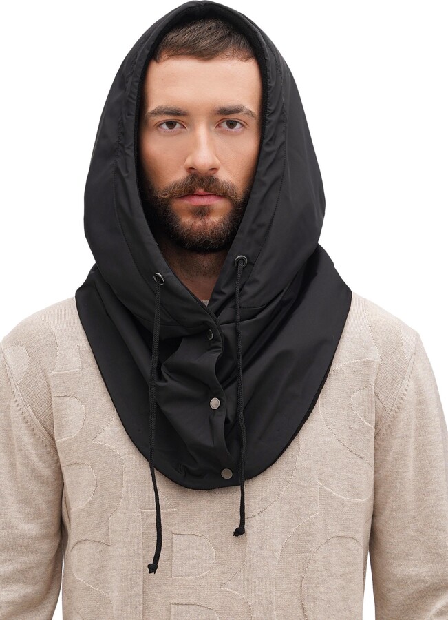 Etsy Waterproof Hooded Scarf Fleece Winter Rain & Snow Protection Cowl Hood