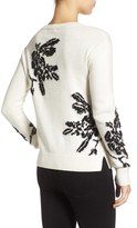 Thumbnail for your product : Women's Halogen Floral Intarsia Knit Sweater