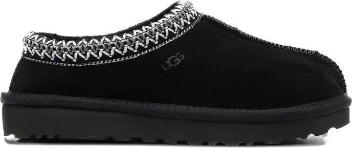 UGG Tasman II braided-trim suede slippers
