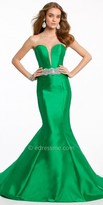 Thumbnail for your product : Jovani Strapless Mikado Mermaid Evening gown