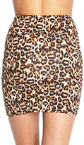 Thumbnail for your product : Forever 21 Leopard Print Bodycon Skirt