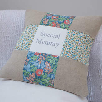 Tuppenny House Designs Special Mummy Cushion Blue