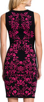 Thumbnail for your product : Cynthia Steffe Briella Sleeveless Jacquard-Print Sheath Dress