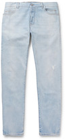 Thumbnail for your product : Balmain Tapered Distressed Denim Jeans