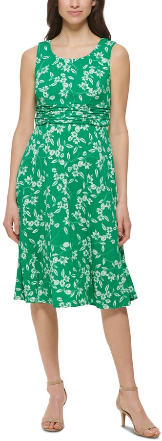 Floral Dress Ruched Waist | ShopStyle
