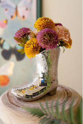 Lark Manor Ceramic and Mosaic Mirror Boot Glyndon (Min 2)