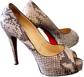 Thumbnail for your product : Christian Louboutin Python print Leather Heels
