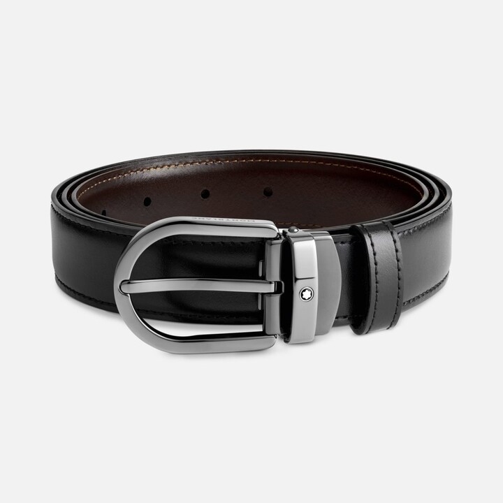 Reversible Leather Belt for Women, CR 1.25 Womens Black & Brown