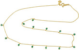 Thumbnail for your product : Artisan 18Kt Yellow Gold Emerald Bead Chain Necklace